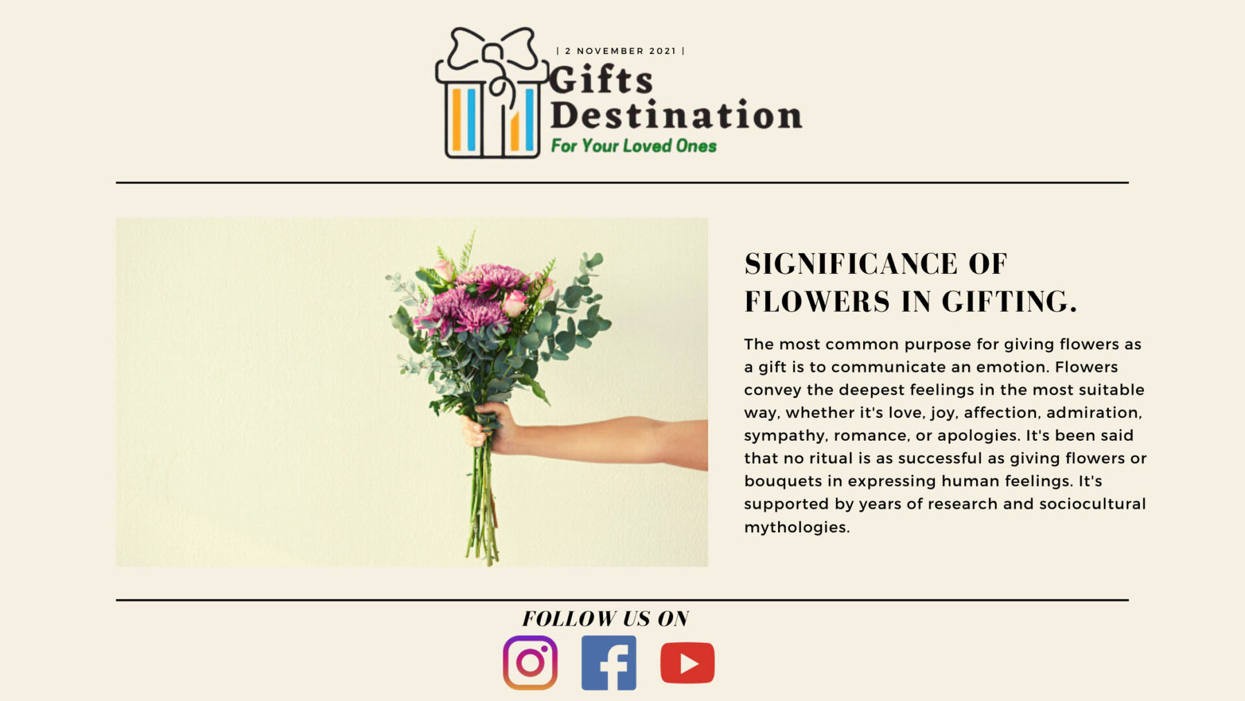 Significance Of Flowers in Gifting