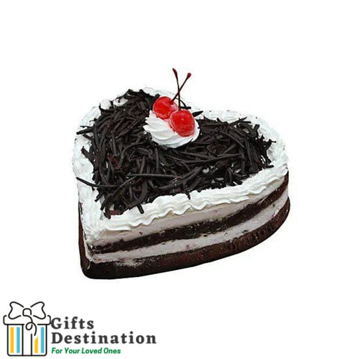 Black Forest Heart Cake