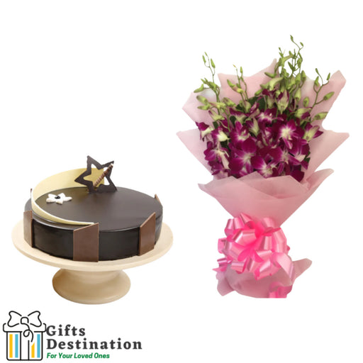 Enchanting Orchids & Tempting Truffle Cake