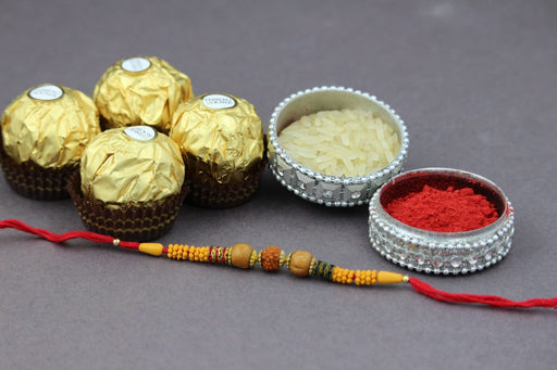 Rudraksh Rakhi with Ferrero Rocher