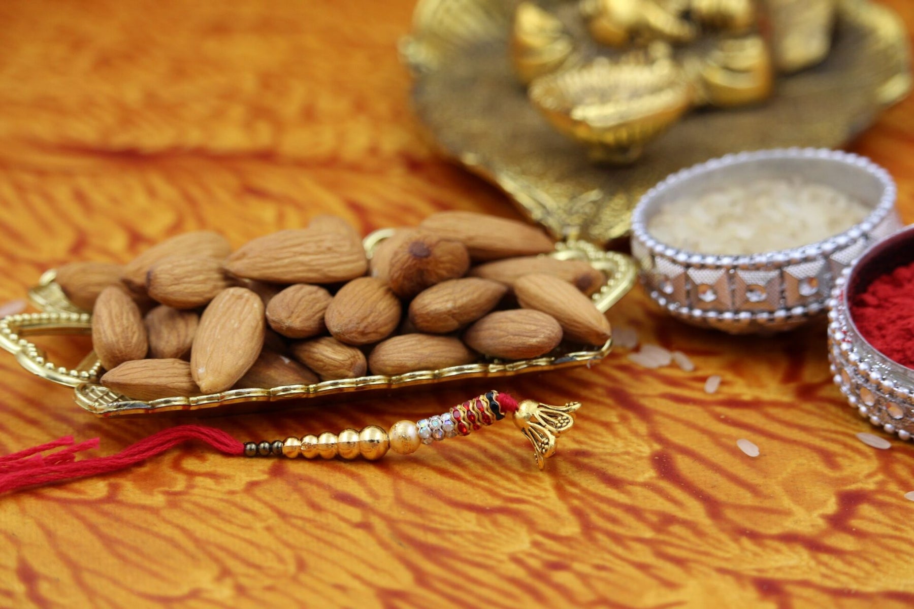 Lumba Rakhi With Almonds