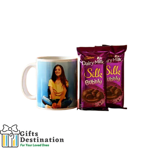 Personalised Mug Silk Chocolate Combo