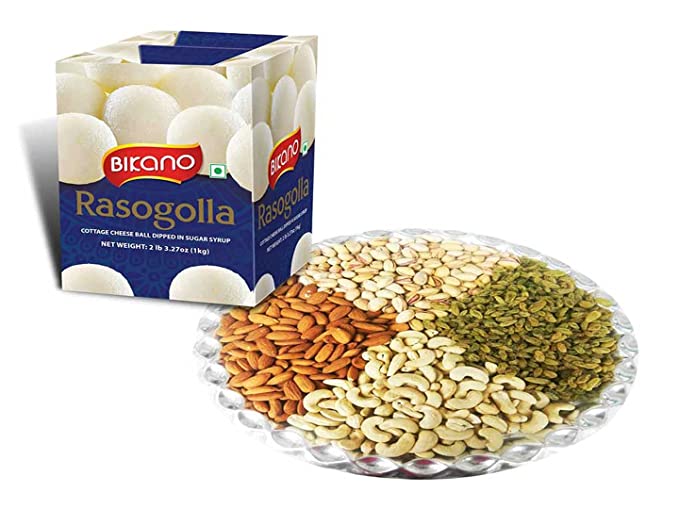 Rasgulla Box with Dry fruits