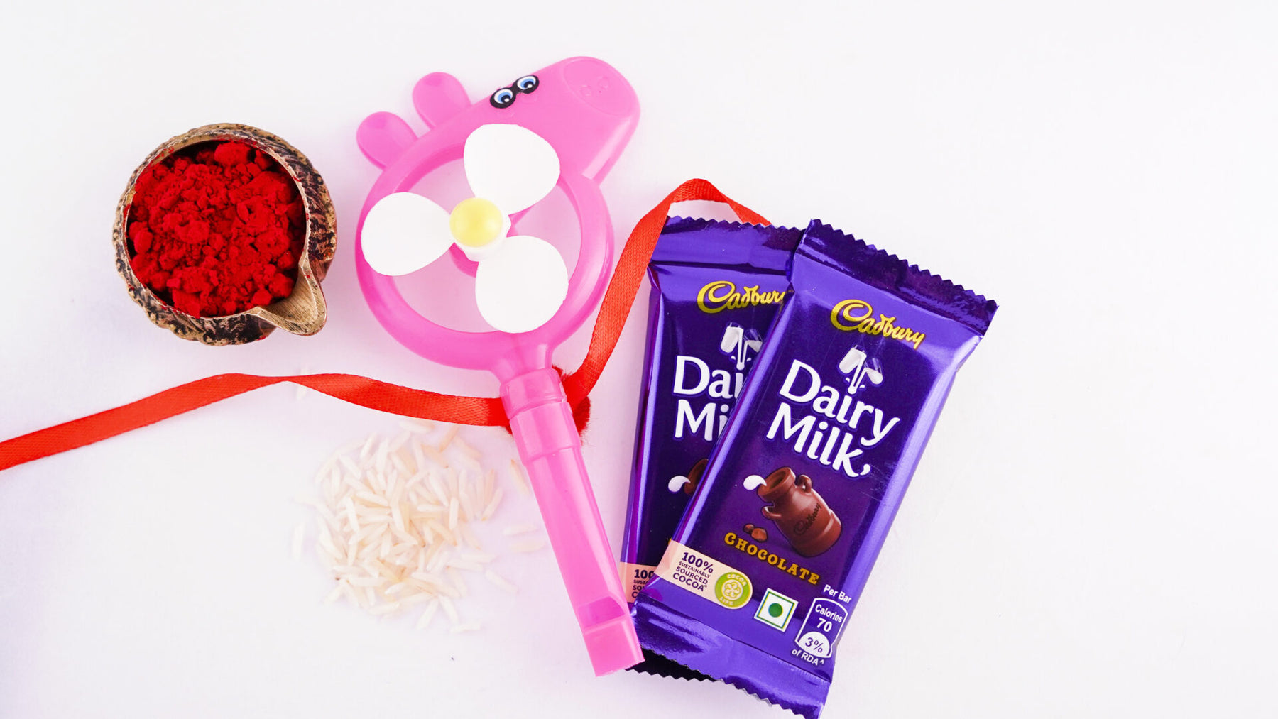 Kids Rakhi - Whistle Rakhi- With Cadbury Chocolates 2 Pkts